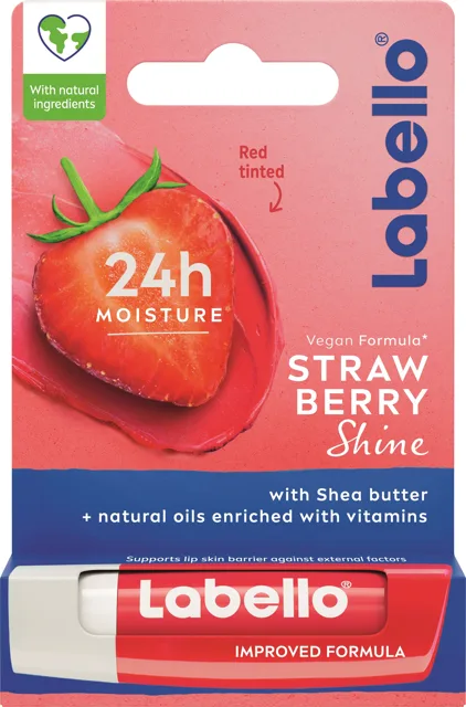 Labello Tónovací balzám na rty Strawberry Shine Caring Lip Balm 4,8 g