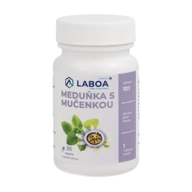 LABOA THRAX Meduňka s mučenkou 30 tobolek