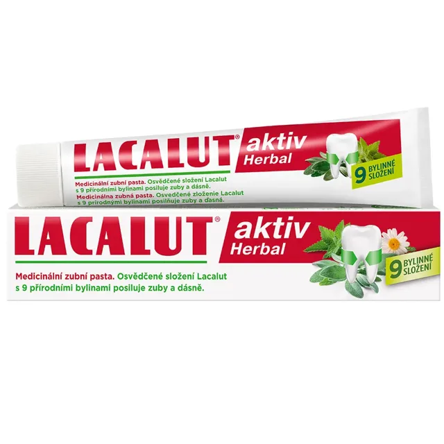 Lacalut aktiv herbal zubní pasta 75 ml