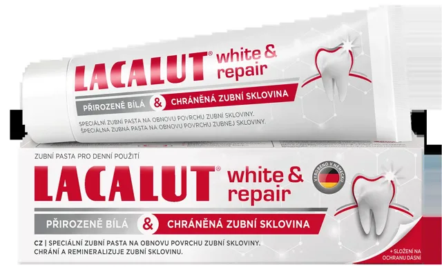 Lacalut White & Repair zubní pasta pro obnovení zubní skloviny 75 ml