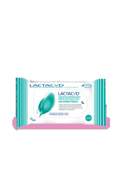 Lactacyd ubrousky Antibakteriální 15 ks