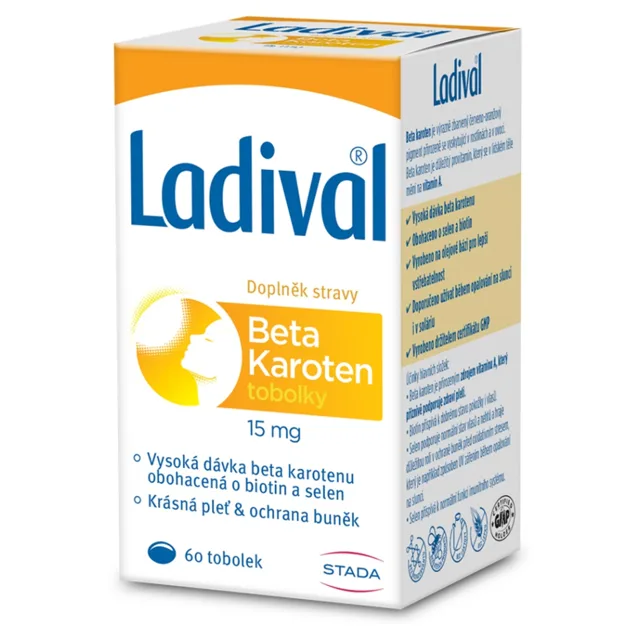 Ladival Beta Karoten 15 mg 60 tobolek