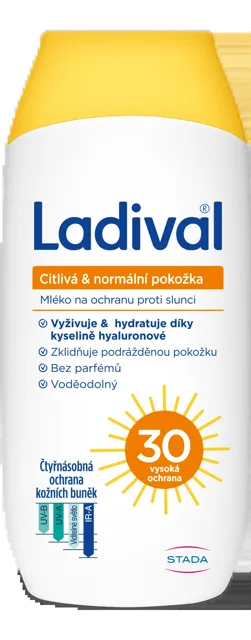 Ladival citlivá&normální pokožka mléko OF30 200ml