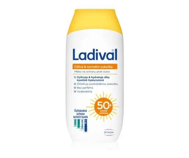 Ladival citlivá&normalní pokožka mléko OF50+ 200 ml