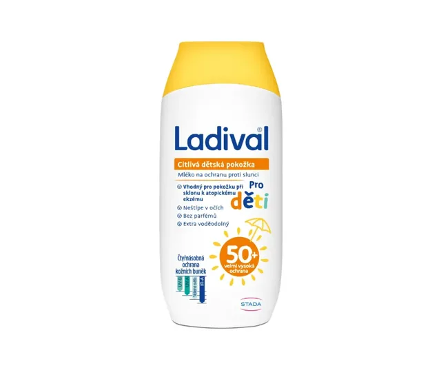 Ladival dětská citlivá pokožka mléko OF50+ 200 ml