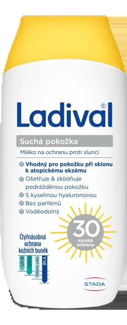 Ladival Suchá pokožka mléko SPF30 200 ml