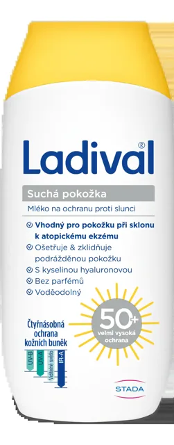 Ladival Suchá pokožka mléko SPF50+ 200 ml