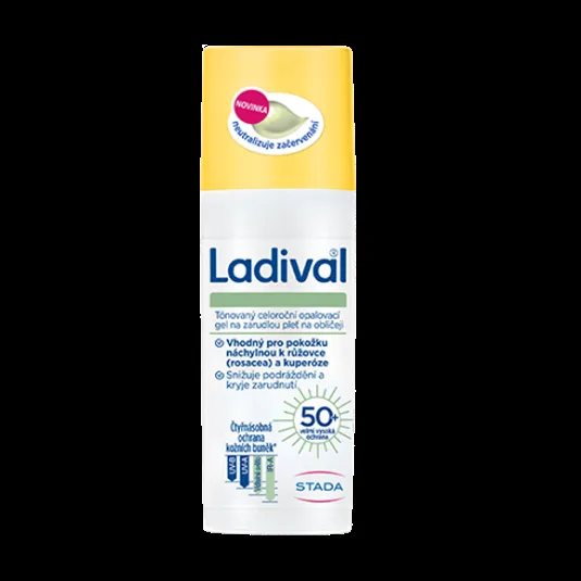 LADIVAL tónovaný opalovací gel pro pleť se sklony k zarudnutí SPF 50+ 50 ml