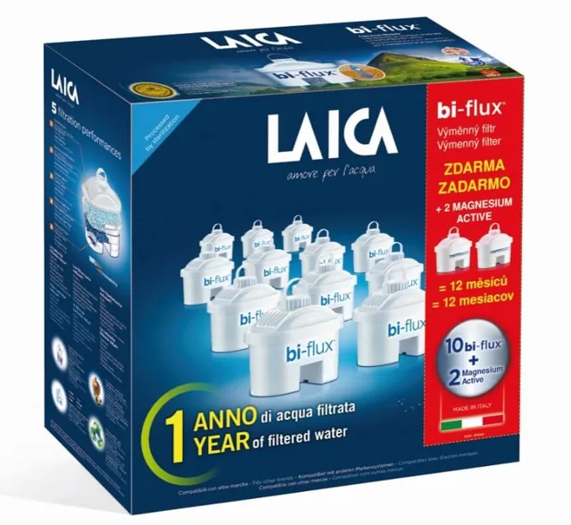 Laica F12SES0 Bi-flux filtr 10 ks + 2 ks Magnesiumactive
