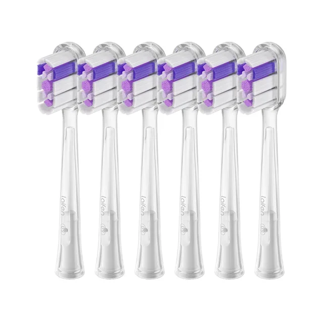 Laifen Náhradní hlavice pro zubní kartáček 2.0 Ultra-Whitening Transparent 6 ks
