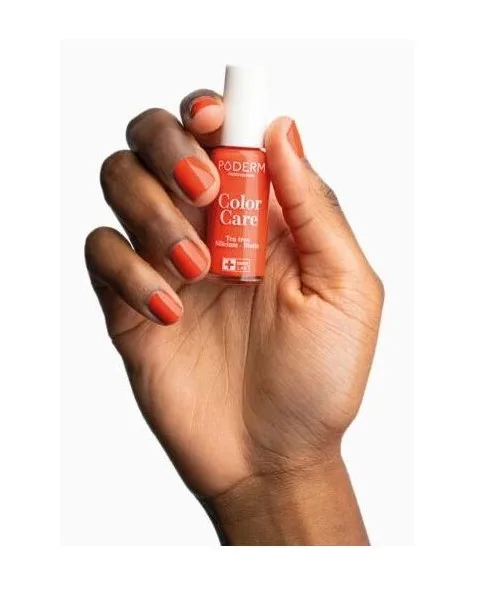 Lak na nehty Poderm Color Care s olejem z čajovníku 227 Mango - 8 ml