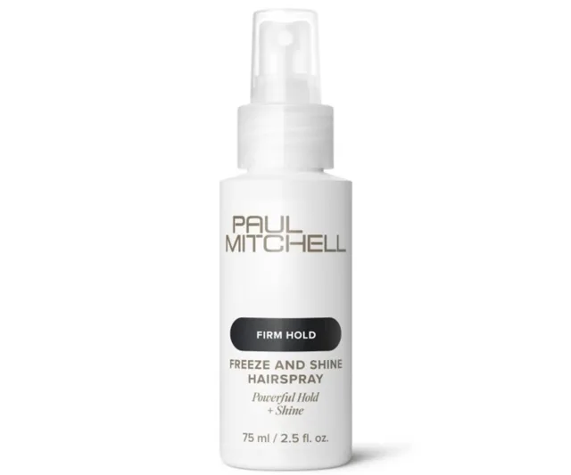 Lak na vlasy bez aerosolu se silnou fixací Paul Mitchell Firm Hold Freeze and Shine Hairspray - 75 ml + dárek zdarma