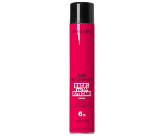 Lak na vlasy s extra silnou fixací Selective Professional Now Next Generation Excel Extra Strong Finish - 500 ml + dárek zdarma