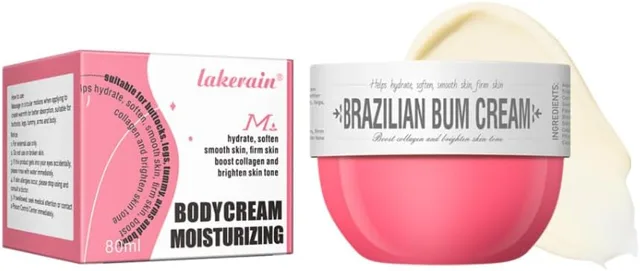 Lakerain Bum Bum hydratační tělový krém na celulitidu 80 ml-Růžový