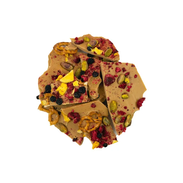 Lámaná čokoláda Karamel & preclík váha 100g