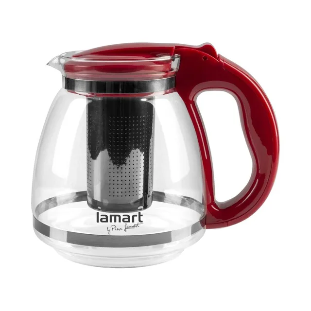 LAMART LT7074 Verre 1,5 l rychlovarná konvice červená