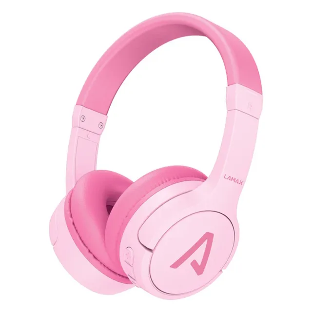 LAMAX Base kid1 pink bezdrátová dětská sluchátka