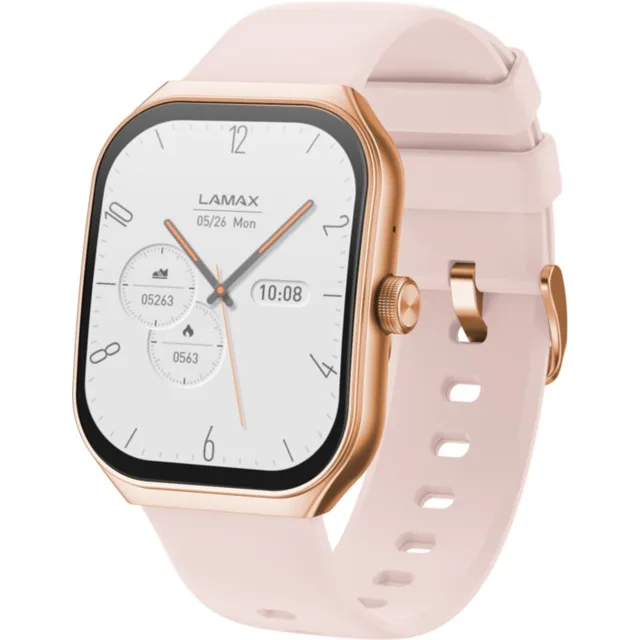 LAMAX Electronics Flow AMOLED Rose Gold chytré hodinky 1 ks