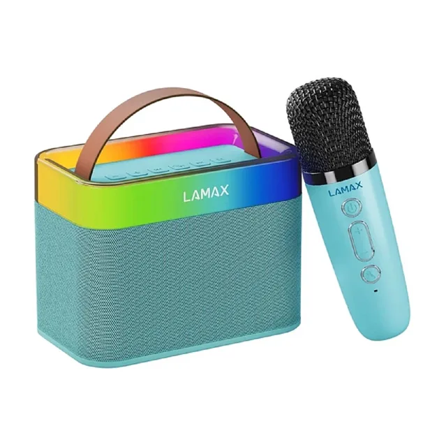 LAMAX KaraokeKid1 Blue Dětský reproduktor s karaoke