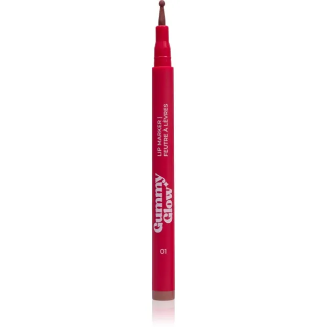 LAMEL Gummy Glow Lip Marker fix na rty pro dlouhotrvající efekt odstín 01 1.6 ml