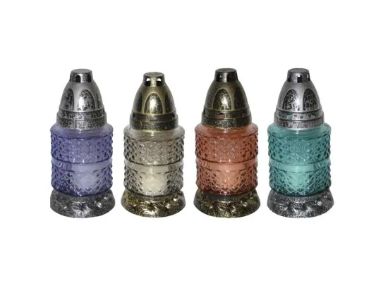Lampa skleněná 102, 30g, v. 17cm - mix variant 1 ks