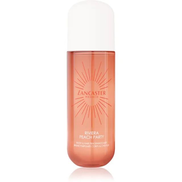 Lancaster Eau de Lancaster Hair & Body Mist parfémovaná mlha na obličej, tělo a vlasy vůně Peach Party 236 ml