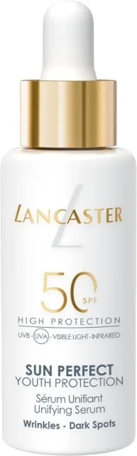 Lancaster Opalovací pleťové sérum proti vráskám a pigmentovým skvrnám Sun Perfect SPF 50 (Unifying Serum) 30 ml