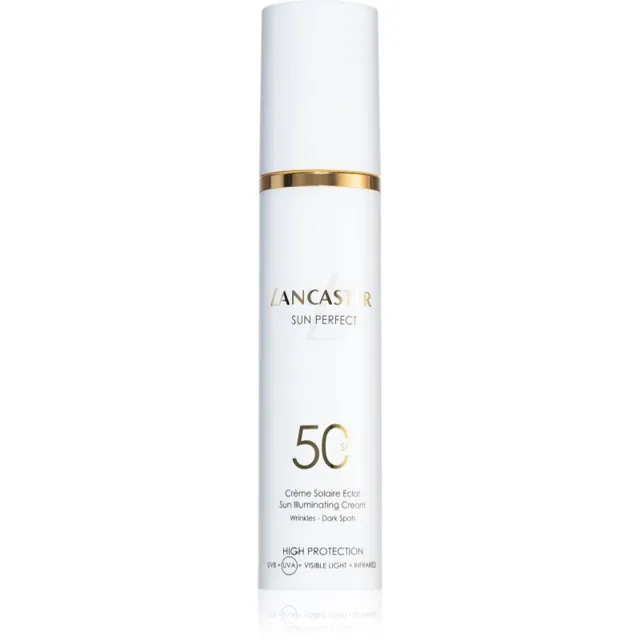 Lancaster Sun Perfect Sun Illuminating Cream SPF 50 rozjasňující denní krém proti vráskám a tmavým skvrnám SPF 50 50 ml