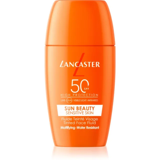 Lancaster Sun Sensitive Tinted Mattifying Fluid zmatňující emulze voděodolná SPF 50 30 ml