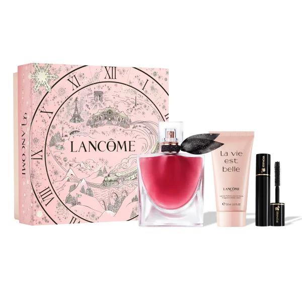 Lancôme La vie est belle L'Elixir dárková sada (parfémová voda 50 ml + tělové mléko 50 ml + řasenka Hypnôse 2 ml)