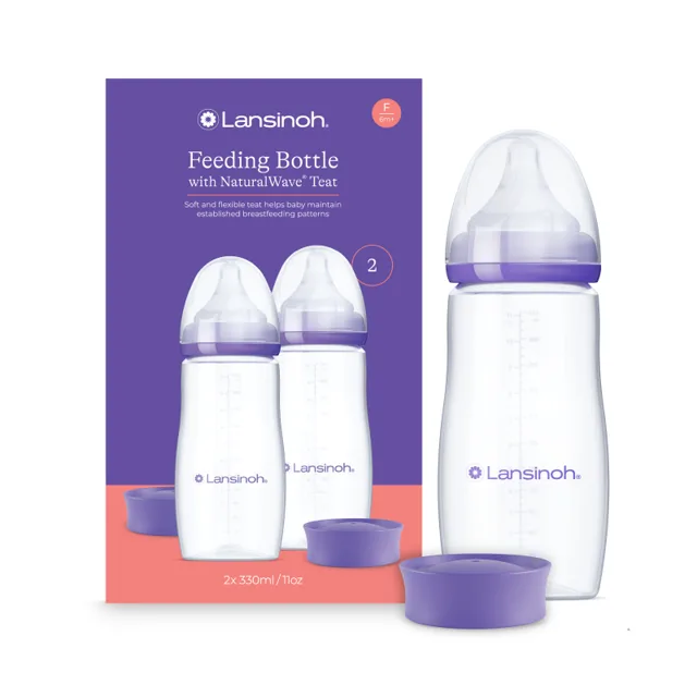 Lansinoh kojenecká láhev 330ml DUOPACK s NaturalWave TM savičkou (L)