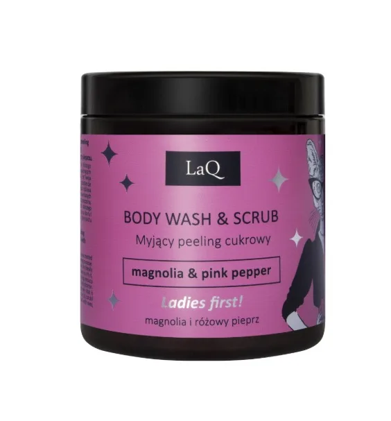 LaQ Magnolia &amp; Pink Pepper mycí pasta a scrub 220 g