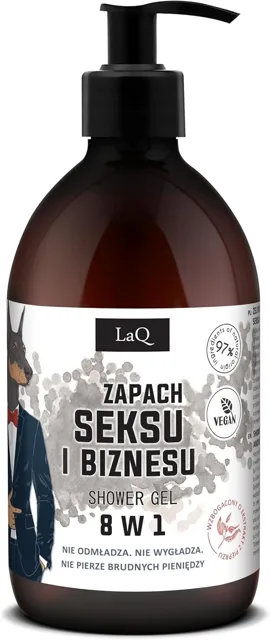 LAQ tělový sprchový gel Doberman 500 ml-(poškozený aplikátor)