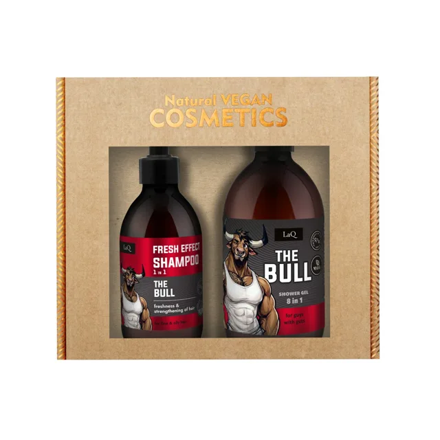 LaQ The Bull sprchový gel 500 ml + šampon na vlasy 300 ml sada