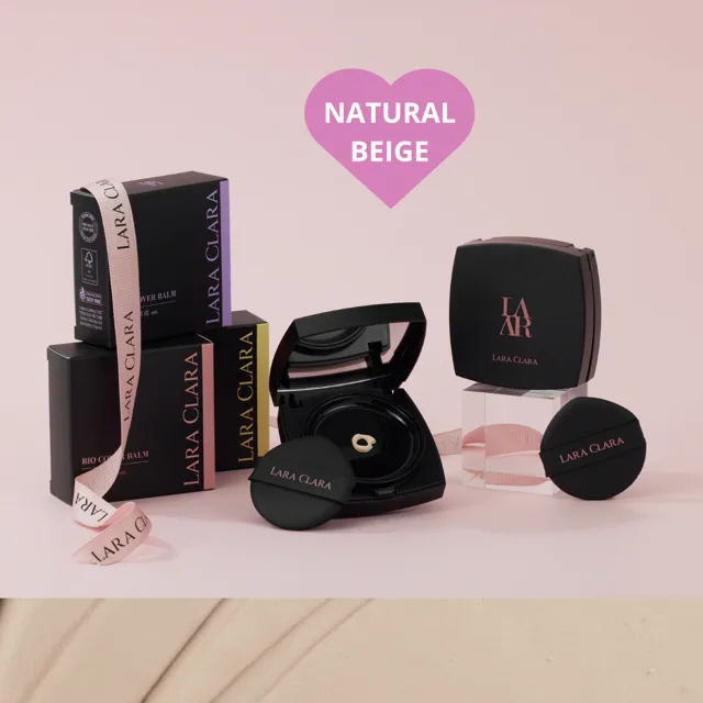 LARA CLARA - Bio Cover Balm Natural Beige - Lehký BB cushion - 15 g