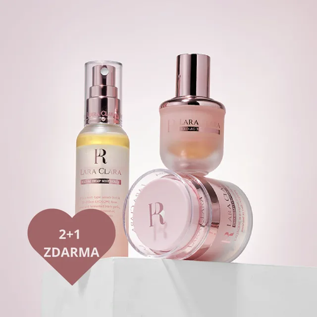 LARA CLARA - Exo-Ag Ampoule, Peptide Cream a Mist Serum SADA - 2+1 ZDARMA