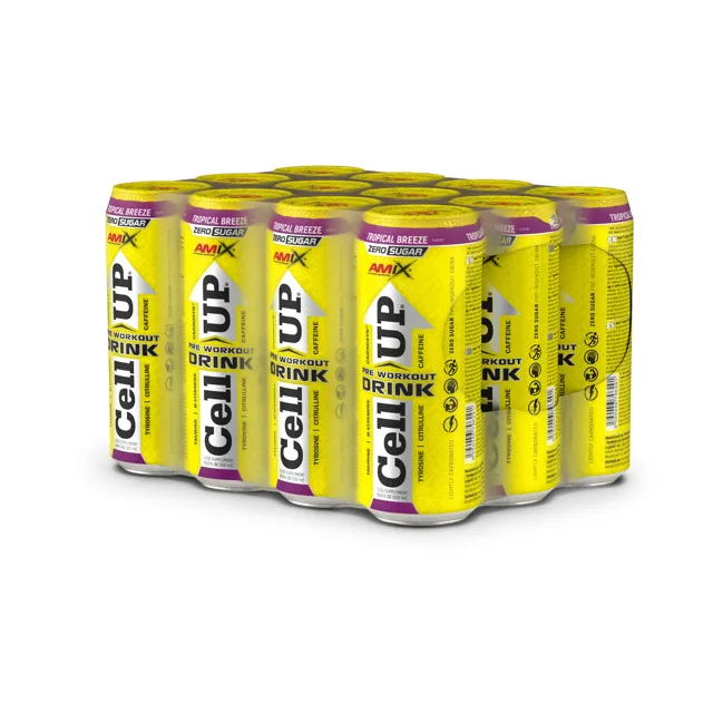 LARGE LIFE LIMITED - Czech Republic branch, organizační složka Amix CellUP PreWorkout Drink , 12x500ml, Golden Peach