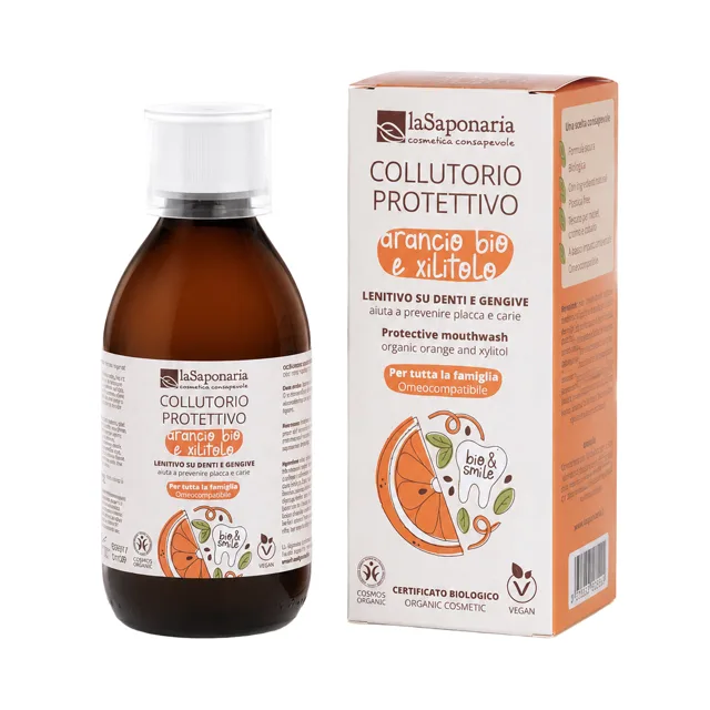 laSaponaria Ochranná ústní voda s pomerančem a xylitolem BIO 250 ml
