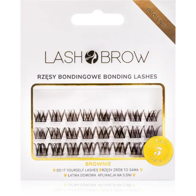 Lash Brow Bonding Eyelashes trsové nalepovací řasy Drama Queen Brownie 1 ks