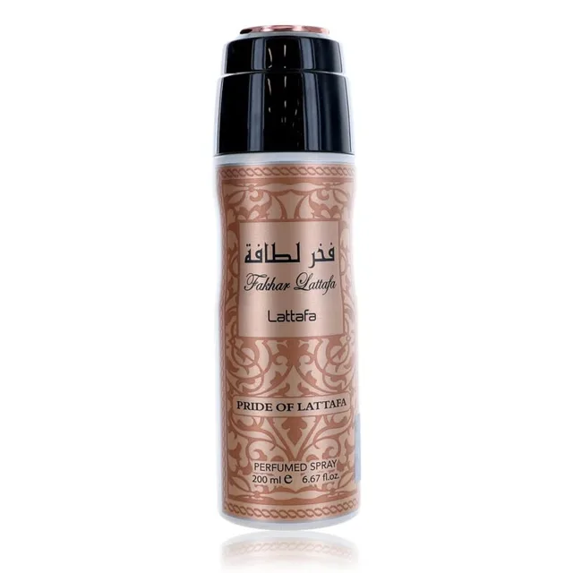Lattafa Fakhar Rose parfémovaný deodorant pro ženy, 200 ml - poškozený obal
