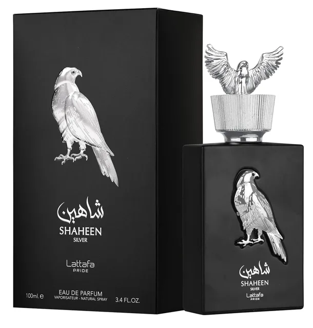 Lattafa Pride Shaheen Silver parfémovaná voda pro muže 100 ml – Rozbalené (ale plné)