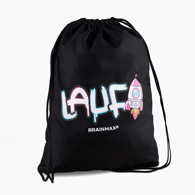 LAUF Eko vak na záda z recyklovaných PET lahví, černá