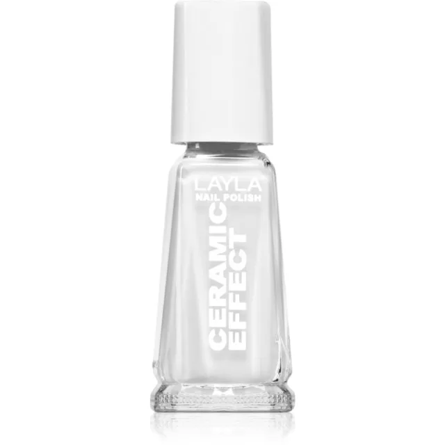 Layla Cosmetics Ceramic Effect lak na nehty odstín N.36 Pure White 10 ml