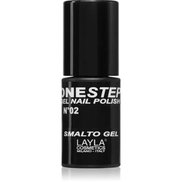 Layla Cosmetics One Step lak na nehty odstín N.2 100% Black 5 ml