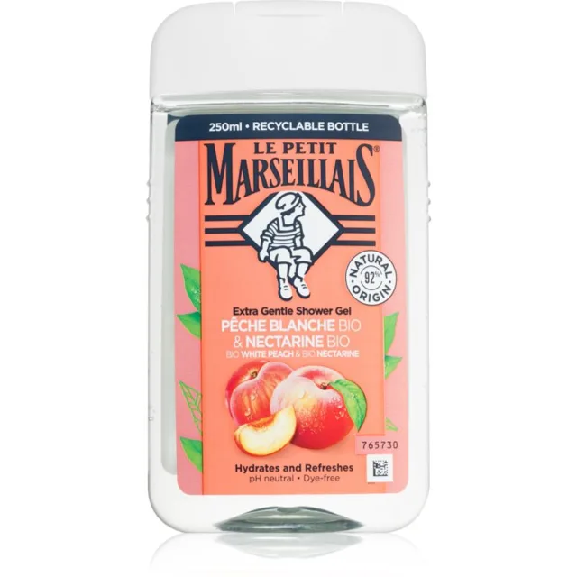 Le Petit Marseillais Bio Bílá Broskev & Bio Nektarinka jemný sprchový gel 250 ml
