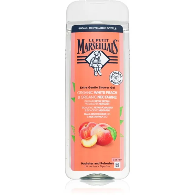 Le Petit Marseillais Bio Bílá Broskev & Bio Nektarinka jemný sprchový gel 400 ml