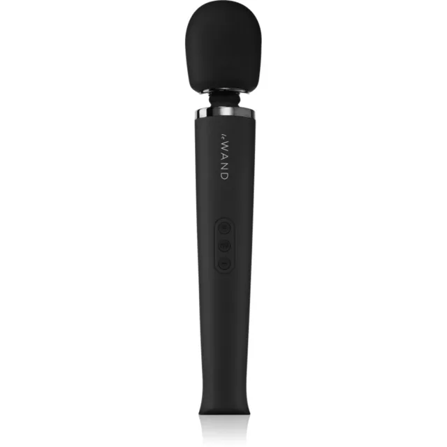 le Wand Rechargeable Massager vibrating masážní hlavice a vibrátor black 36 cm