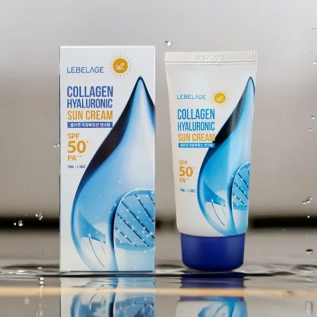 LEBELAGE - Collagen Hyauronic Sun Cream (SPF50+/PA+++) - Pečující SPF s kolagenem a kyselinou hyaluronovou - 50 ml