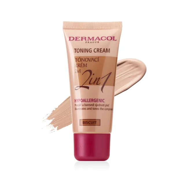 Lehký tónovací krém 2v1 Biscuit Dermacol - Oficiální e-shop Dermacol