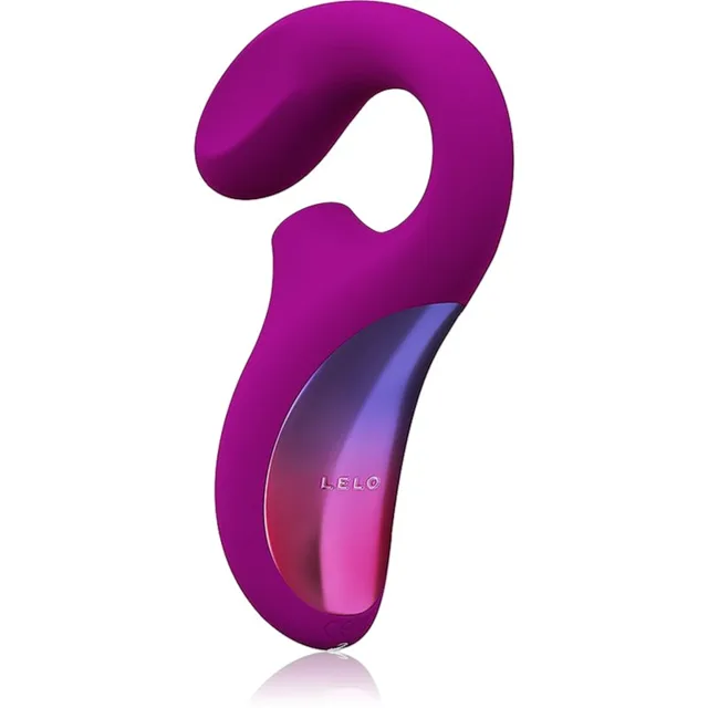 Lelo Enigma vibrátor se stimulátorem klitorisu Deep Rose 17 cm